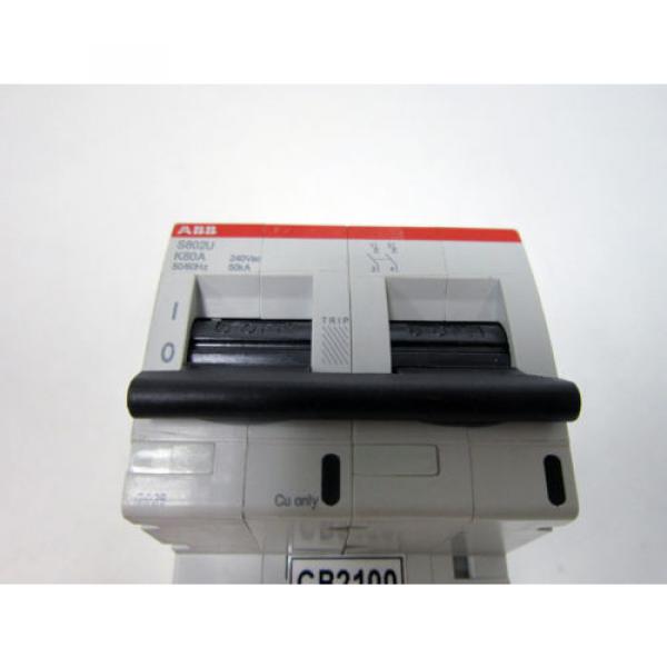 ABB S802U K80A HIGH PERFORMANCE CIRCUIT BREAKER 240VAC 50KA #2 image