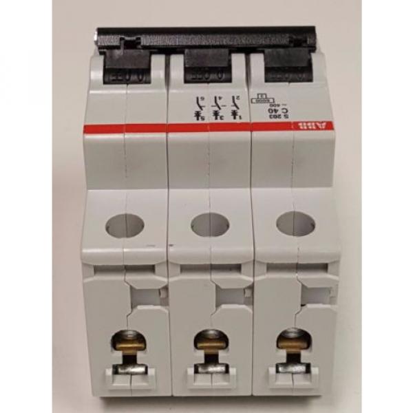 ABB  S203-C40  Circuit Breaker Thermal Mag, 3 Pole, 40A #5 image