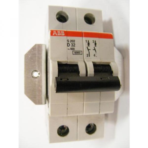 ALLEN BRADLEY ABB S202-D32 2 POLE CIRCUIT BREAKER 2CD S252 001 R0321 POWER #1 image