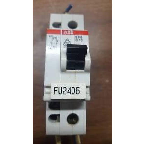 ABB S261-B10 DIN RAIL MINIATURE SINGLE POLE CIRCUIT BREAKER  W145 #1 image