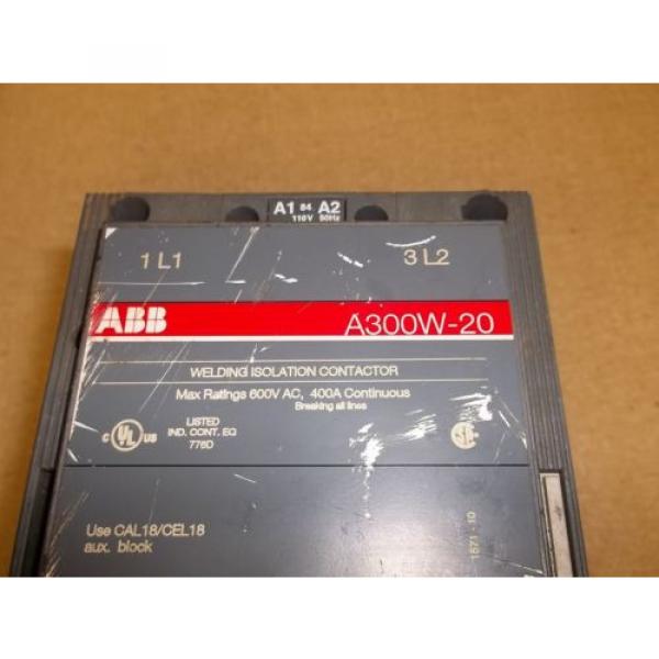 ABB Welding Isolation Contractor A300W-20 800vac 400A *FREE SHIPPING* #2 image