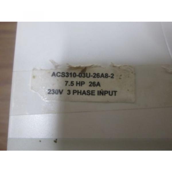 ABB ACS310-03U-26A8-2 DRIVE 7.5 HP, ACS31003U26A82 USED #3 image