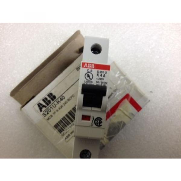 *NEW* ABB Mini Circuit Breaker S201U-K40, 1 Pole,  40A #5 image