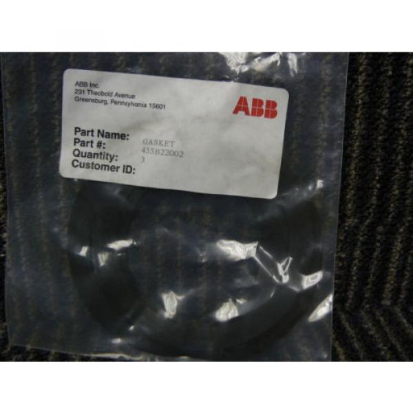 ABB INC. GASKET  455B22002  *NEW IN FACTORY BAG*    3 PC #1 image