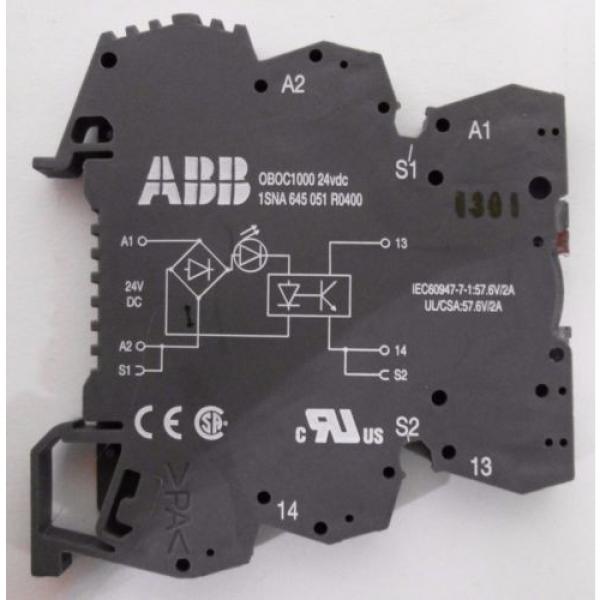 ABB 1SNA645051R0400F OBOC1000 Optocoupler Module R600 24VDC #4 image