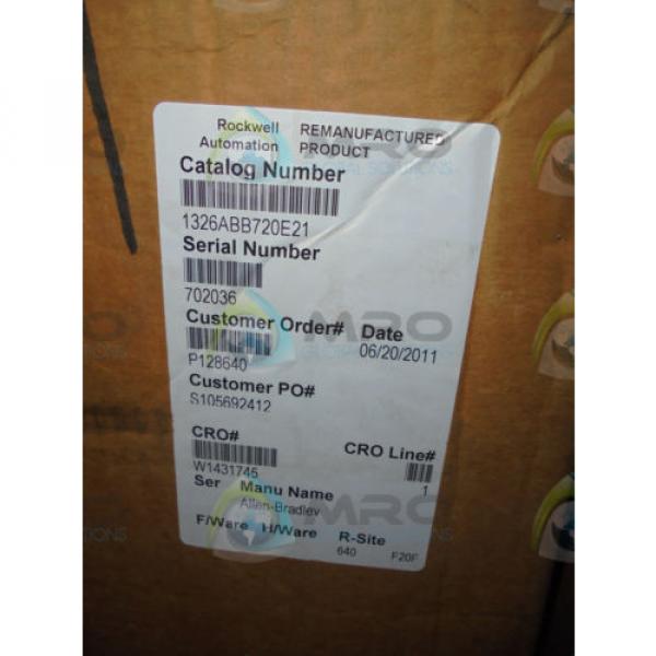 ALLEN BRADLEY 1326AB-B720E-21 SER. C AC SERVO MOTOR (REMANUFACTURED)*NEW IN BOX* #1 image