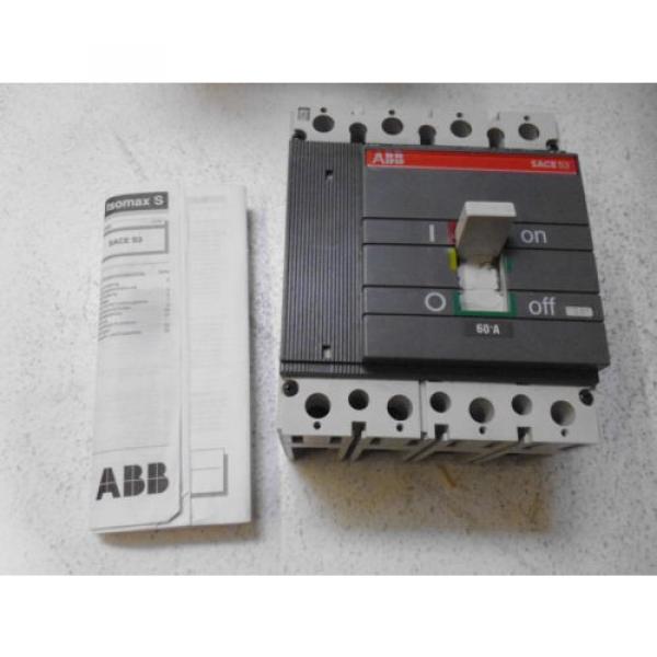 ABB SACE S3 S3N BREAKER 60A (AS PICTURED-BOX RIPPED) *NEW IN BOX* #3 image