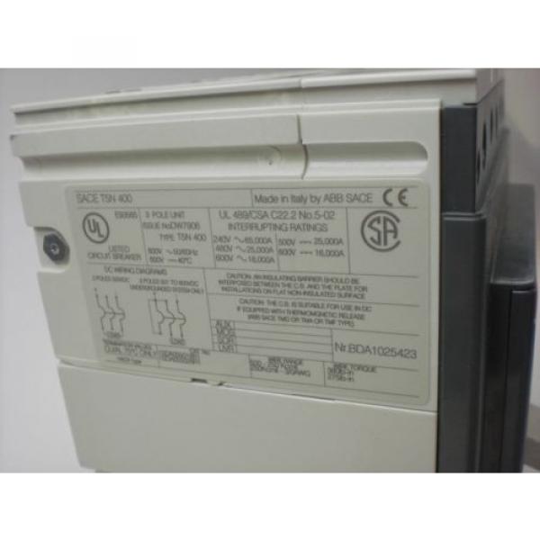 USED Circuit Breaker ABB. 3 Pole, 400 Amp, 1000 V Rating. Offers are welcome! #2 image