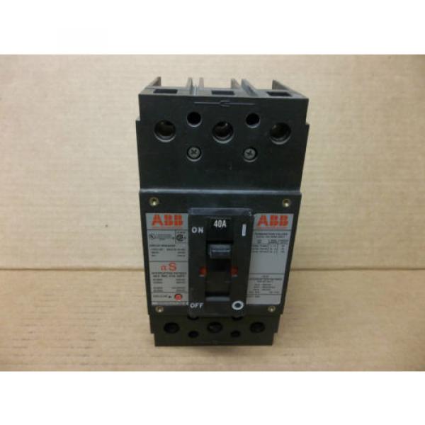 ABB UXAB 727131 R 111 CIRCUIT BREAKER UXAB727131R111 480 VAC 40A 40 A AMP 3 POLE #1 image