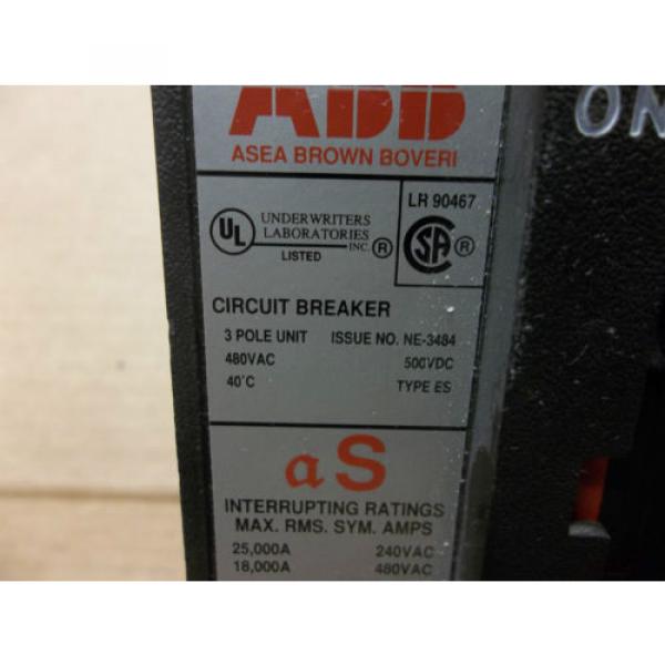 ABB UXAB 727131 R 111 CIRCUIT BREAKER UXAB727131R111 480 VAC 40A 40 A AMP 3 POLE #2 image