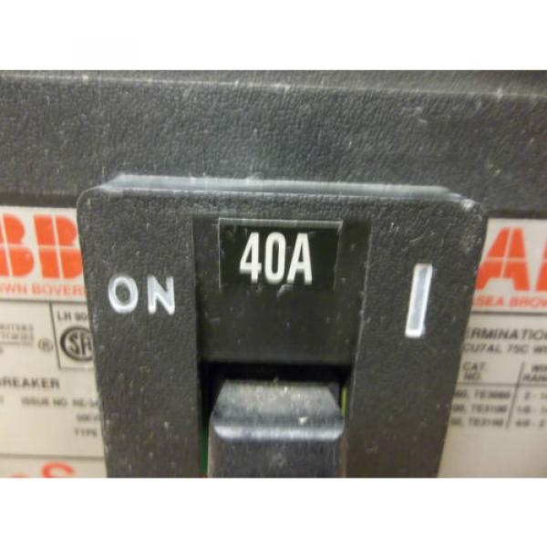 ABB UXAB 727131 R 111 CIRCUIT BREAKER UXAB727131R111 480 VAC 40A 40 A AMP 3 POLE #3 image