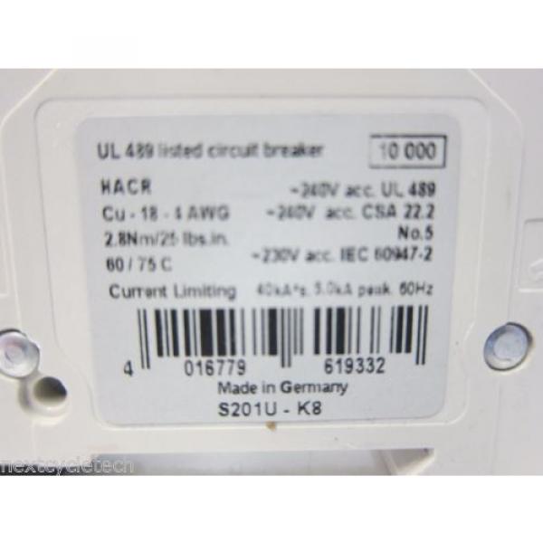 ABB S201U-K8A 8A 240V Circuit Breaker #3 image