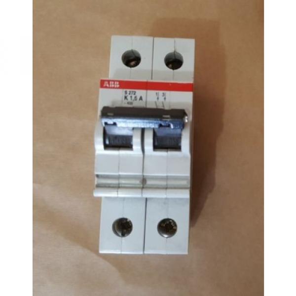 ABB S272 K1.6A 2 POLE 4A CIRCUIT BREAKER 277/480VAC #1 image