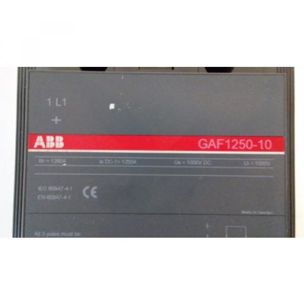 GUARANTEED! ABB 1000V 1250A 3P CONTACTOR GAF1250-10 #4 image