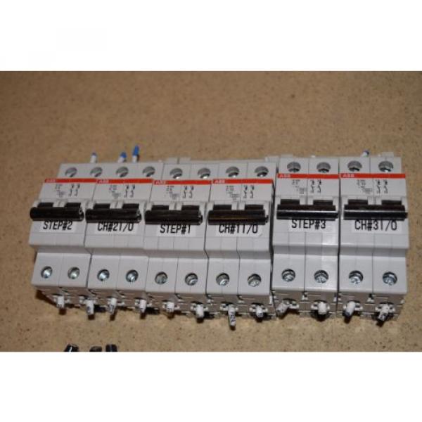 @@ ABB CIRCUIT BREAKERS S202 C3 (4), C10 (7), C2 (1), C6 (3),D6 (3) - LOT OF 18 #2 image