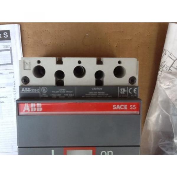 ABB S3B-D SACE S5 MOLDED CASE SWITCH 3 POLE, 225 AMPS 600 vac MH540966 #2 image