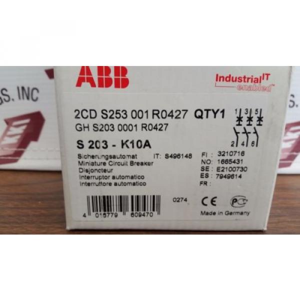 ABB S203-K10A Circuit Breaker #2 image