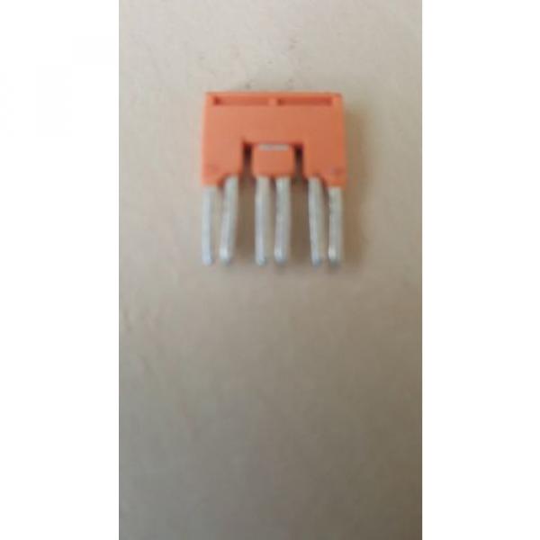 ABB / Entrelec 1SNA291103R2400 orange terminal jumper bars lot of 38 #4 image