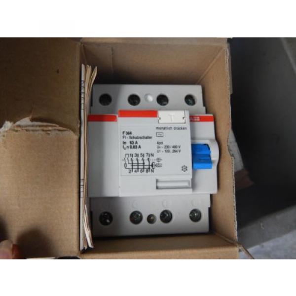 ABB CIRCUIT BREAKER  PN:  F364-63/0,03   NIB #2 image