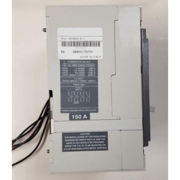 ABB SACE S3 4 Pole Circuit Breaker 150 Amp 400 Volt AC #3 image