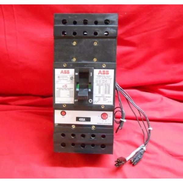 Load tested  ABB D132529  400AMP Circuit Breaker  3-P, 600VAC, Type JS W/AUX. #1 image