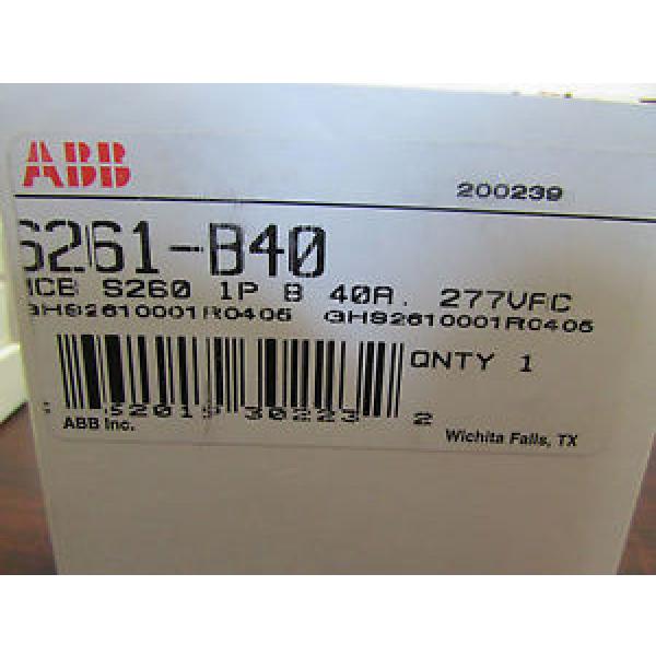 ABB 6261 B40 Circuit Breaker 1 Pole 40 amp #1 image