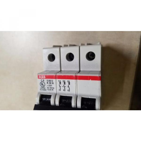 ABB Circuit Breaker S203U-K32A 3-Pole 32A New out of package #2 image