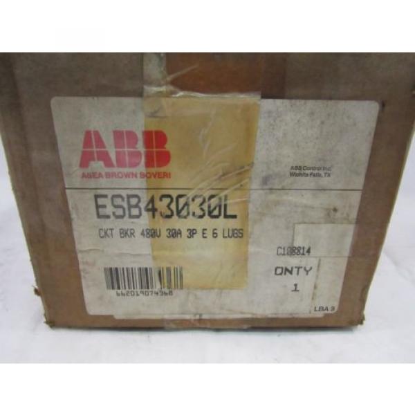 ABB ESB43030L CIRCUIT BREAKER 480V 30A 3P ***NIB*** #2 image