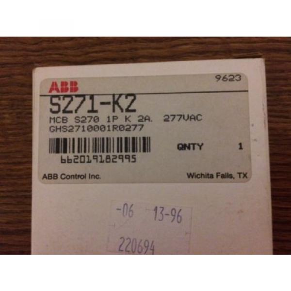 ABB S271 K1.6A, S271K1.6A 1.6 AMP SINGLE POLE CIRCUIT BREAKER #3 image