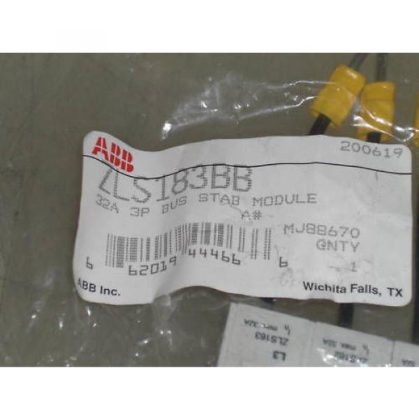 ABB BUS STAB MODULE ZLS183BB *NEW* #2 image