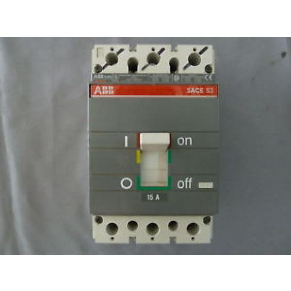 ABB CIRCUIT BREAKER 15A S3N ZD-5817 3 POLE #1 image