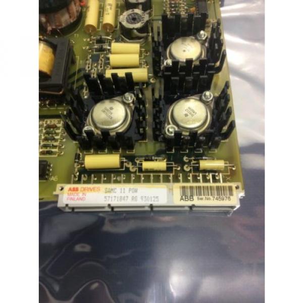 ABB 57171847 USED TYPE SAMC 11 POWER SUPPLY BOARD 57171847 #3 image