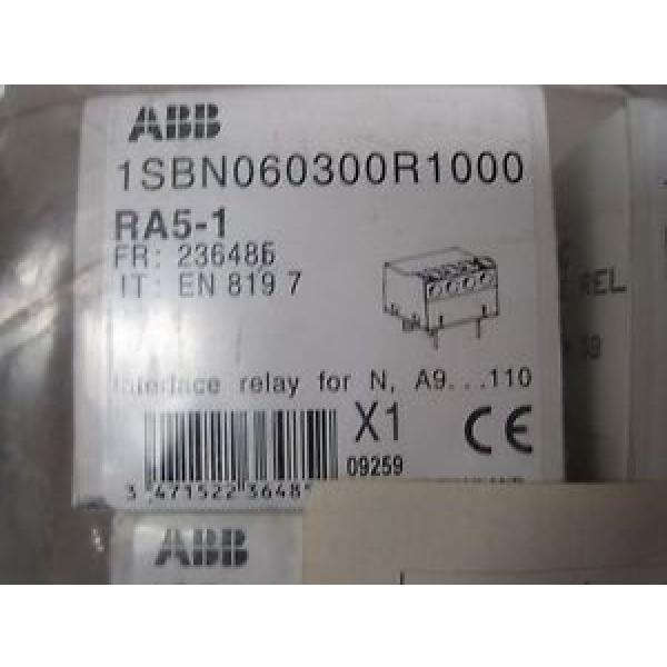 NEW ABB 1SBN060300R1000 RELAY RA5-1 #1 image