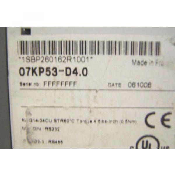 ABB      1SBP260162R1001      07KP53-D4.0    TERMINAL BLOCK    60 Day Warranty! #2 image