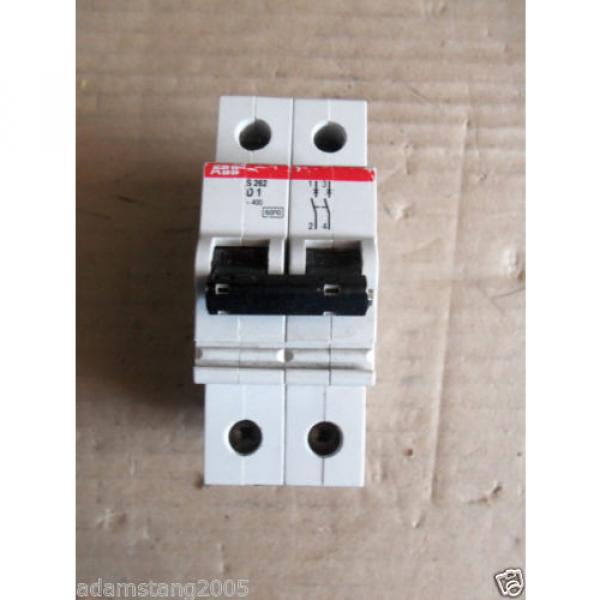 ABB S262 D1 2 Pole 1 Amp Circuit Breaker #1 image