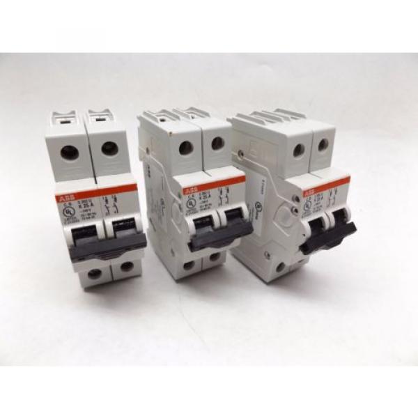 LOT OF 3 - ABB S202U-K25 CONTROL CIRCUIT BREAKER #1 image