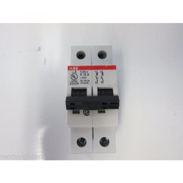 ABB S202U-K15A 15A 2-pole 240V Circuit Breaker #2 image