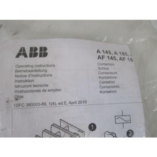 ABB A/AF 145/185 CONTACTOR KIT *NEW IN A BAG* #4 image