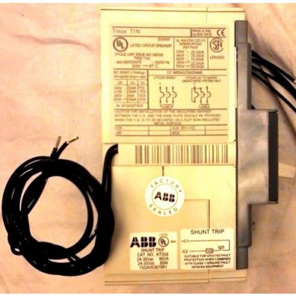 ABB T1N040TLAS8 3 POLE 40 AMP THERMAL MAGNETIC CIRCUIT BREAKER aux shunt #3 image