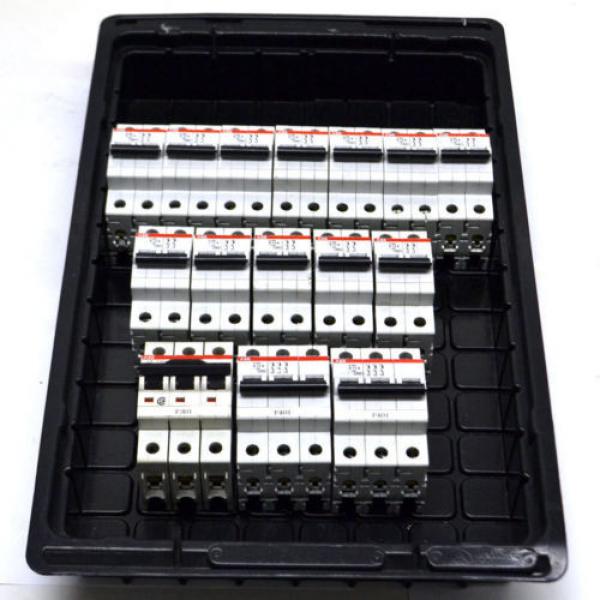 (Lot of 15) ABB Various S202 S203 S203U K 13A Circuit Breakers 2-Pole and 3-Pole #1 image