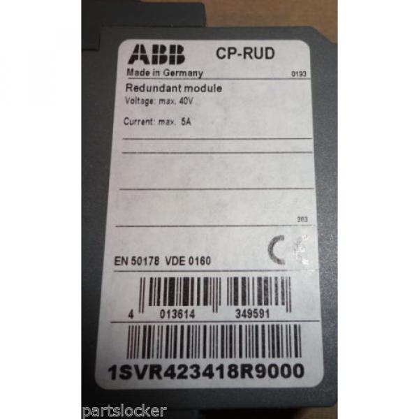 ABB 1SVR423418R9000 REDUNDANT MODULE NEW #4 image