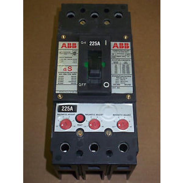 ABB FS 3 pole 225 amp 600v Circuit Breaker #1 image