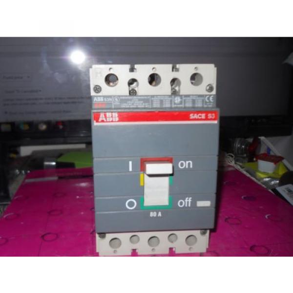 New out of Box ABB SACE ISOMAX S3  80Amp 3 Pole Circuit Breaker #1 image