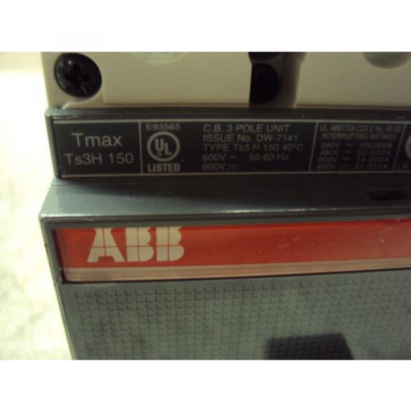 ABB TMAX TS3H020 20A  3 POLE  NEW BOXED ts3h 150 #7 image