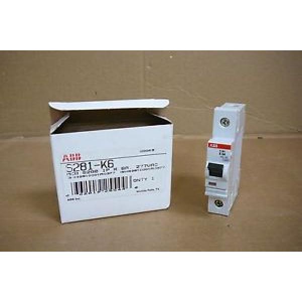 S281-K6 ABB NEW In Box 6A 1-Pole Circuit Breaker Protector S281K6 #1 image