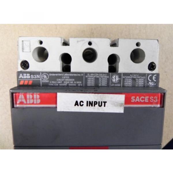 ABB SACE S3N N-5639 3P 20A Circuit Breaker. Used. #5 image