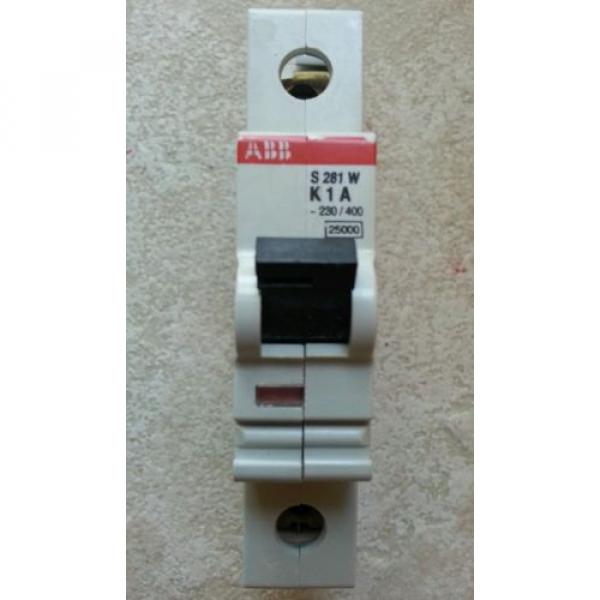 ABB 230/400, S281W, K 1A, Single pole, New. #1 image