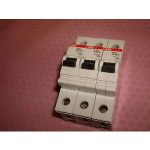 Lot of 3 - ABB S271K10 - S271-K10 S271K10A - 10AMP 240VAC 1 Pole Circuit Breaker #1 image