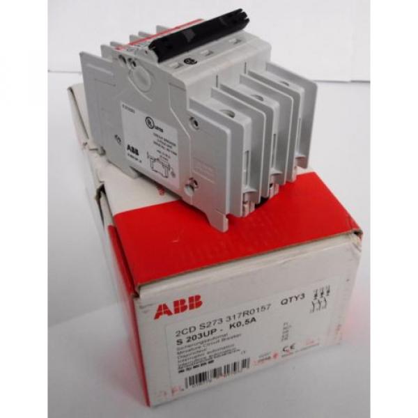 ABB 2CDS273317R0157 S 203UP - K0,5A Miniature Circuit Breaker 3P 0.5A #1 image