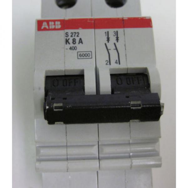 ABB MINI CIRCUIT BREAKER TYPE K TWO POLE 8A S272-K8 #2 image